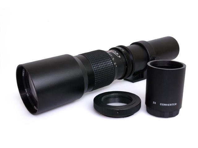 Opteka High Definition 500mm f/8 Preset Telephoto Lens for Sony Alpha A-Mount Digital SLR Cameras