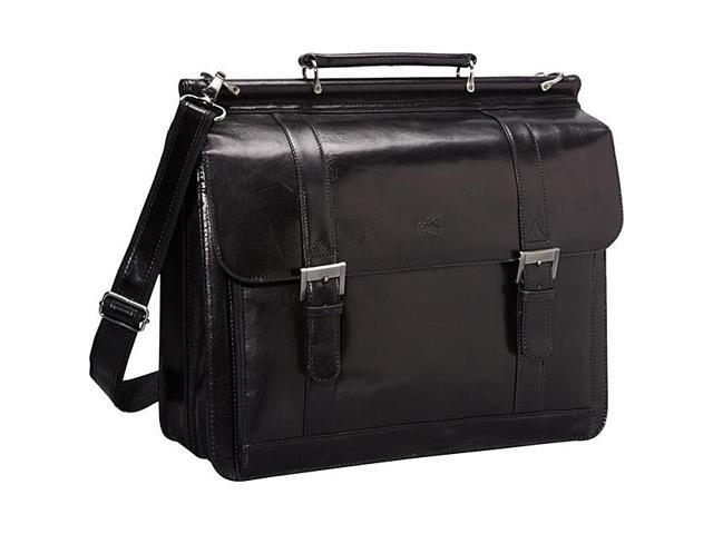 mancini leather briefcase