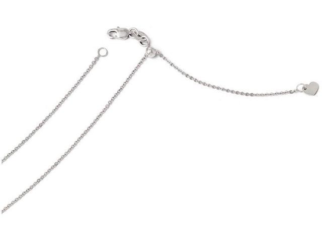 14k White Gold 1.00mm Parisian Wheat Chain Necklace Bracelet 7-24