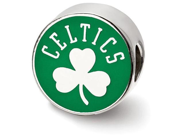 LogoArt Sterling Silver Boston Celtics Celtic with Shamrock inside of Disc Enameled Symbol Bead Enchantment - graphic regarding Boston Celtics Printable Schedule named LogoArt Sterling Silver Boston Celtics Celtic with Shamrock in just Disc Enameled Brand Bead Attractiveness -