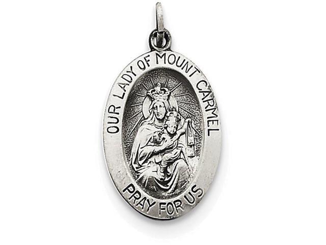 Finejewelers Sterling Silver Our Lady Of Guadalpue Medal Pendant Necklace Chain Included 