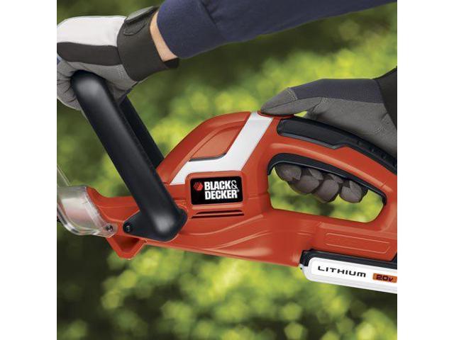  BLACK+DECKER 20V MAX Cordless Hedge Trimmer, 22 Inch Steel  Blade, Reduced Vibration, Battery and Charger Included (LHT2220), Orange :  Power Hedge Trimmers : Patio, Lawn & Garden