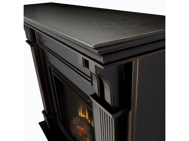 Real Flame Ashley Indoor Electric Fireplace In Black Wash 7100e Bw Newegg Com