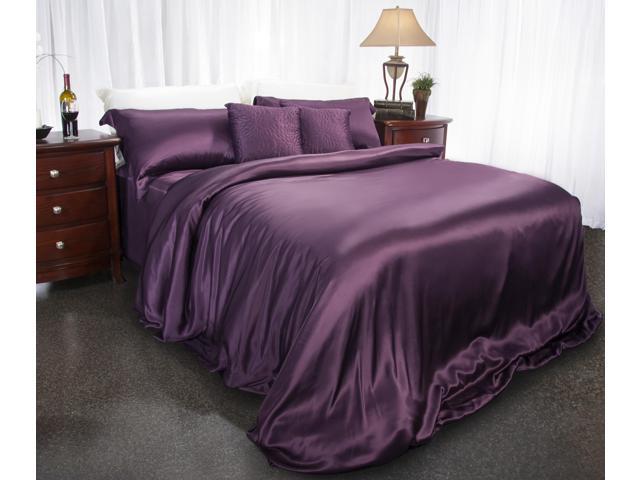 Aus Vio 100 Silk Duvet Cover Queen Iris Newegg Com