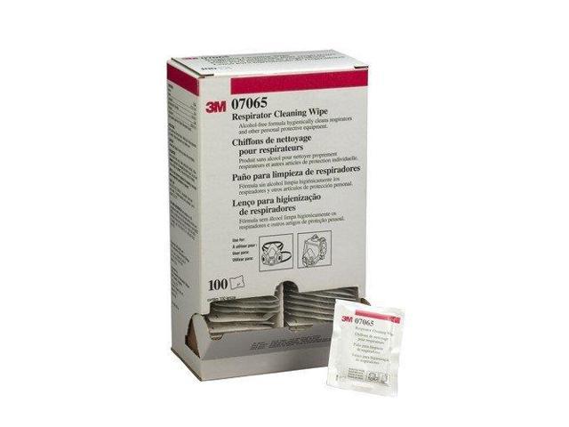 Photo 1 of 3M 504/07065 Respirator Cleaning Wipes (Box of 100 wipes)