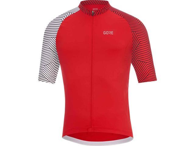 red white cycling jersey