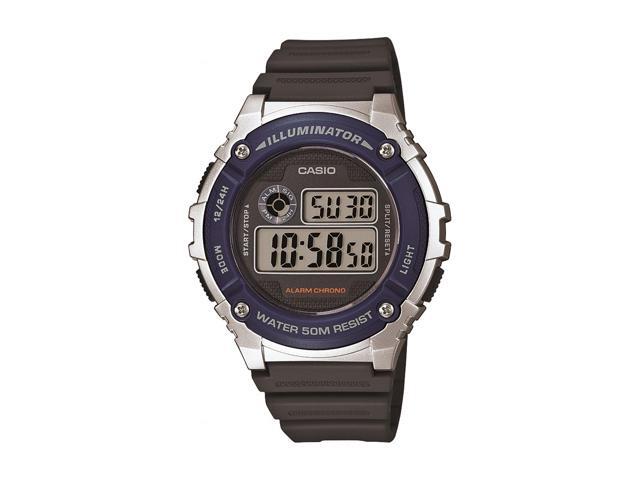 casio watch illuminator black