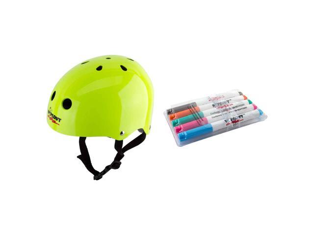 neon green bike helmet