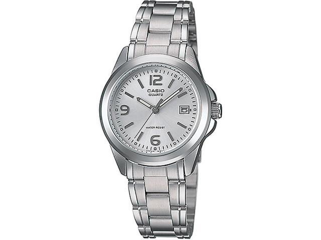 casio women's stainless steel watch