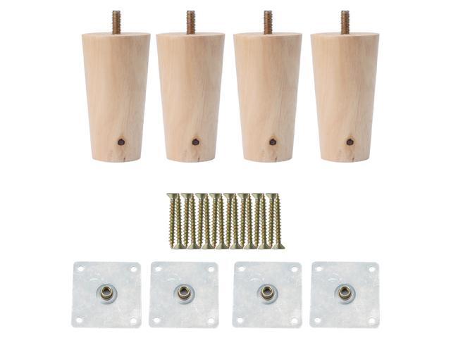 3 Inch Round Solid Wood Furniture Legs Sofa Couch Chair Table 3 Inch Round Solid Wood Furniture Legs Sofa Couch Chair Table Desk Closet Cabinet Feet Replacement