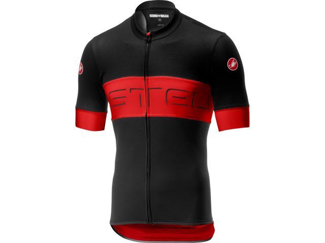 black and red cycling jersey