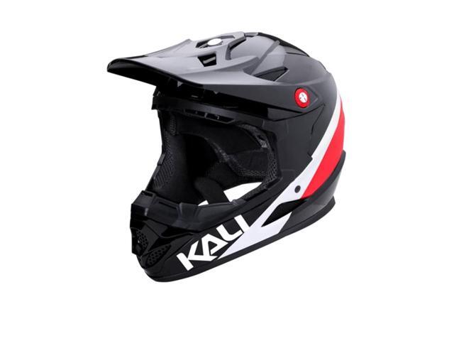 Kali Protectives Zoka Youth Helmet Pinner Gloss Black//Red//White Youth LG