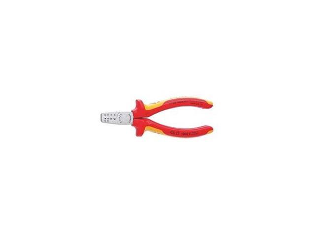 Insulated KNIPEX 97 68 145 A 5-3/4" Crimping Pliers For Wire End Ferrules 