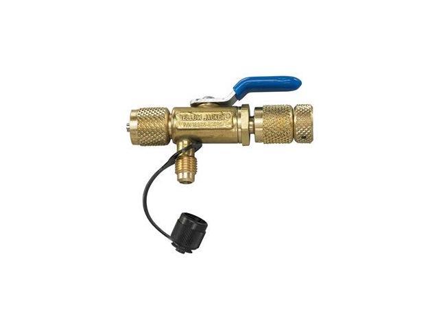Yellow Jacket 18975 1/4" BALL VALVE 4-IN-1 VACUUM/CHARGE VALVE & CORE TOOL W/ SP 