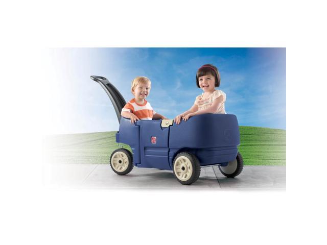 step2 wagon for two plus blue