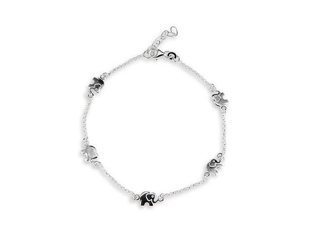 solid silver ankle bracelet
