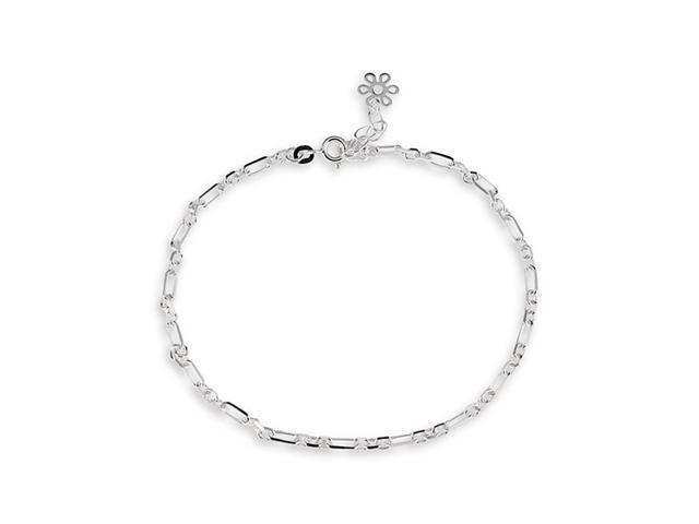 solid silver ankle bracelet