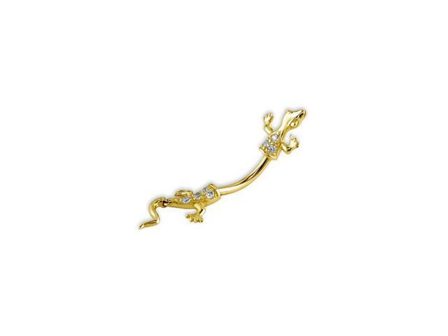 lizard belly button ring