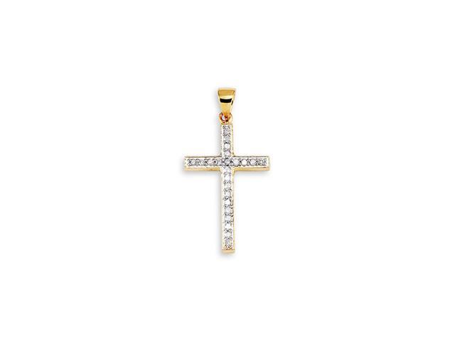 Core Gold 14k Reversible Crucifix//Cross Pendant