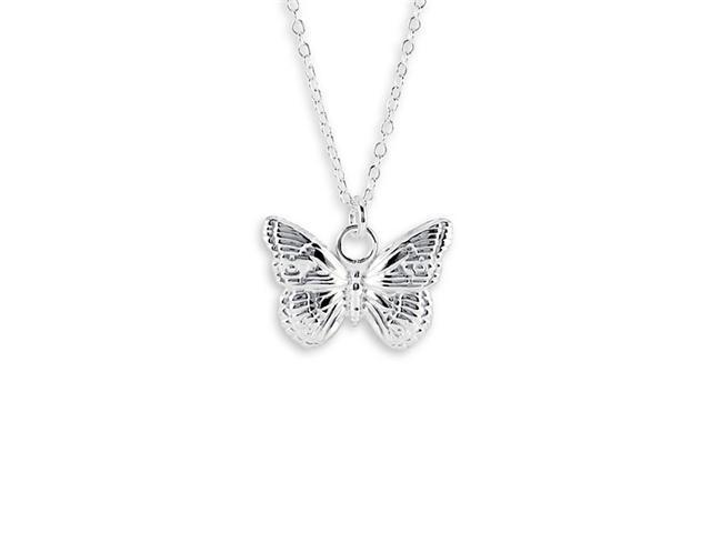 Silver Butterfly Necklace 925 Sterling Silver Butterfly Necklace Silver Butterfly Pendant Elegant Butterfly Necklace