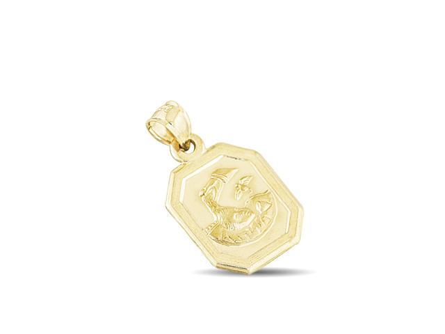 14K Yellow Gold Dove Pendant