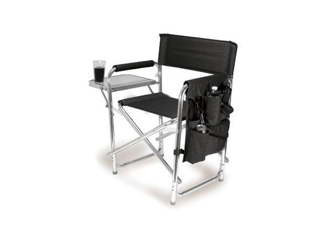 Photo 1 of Picnic Time Black Portable Folding Sports/Camping Chair