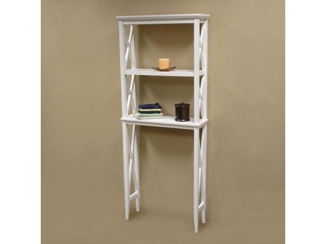 Riverridge White X Frame Bathroom Etagere By Sourcing Solutions