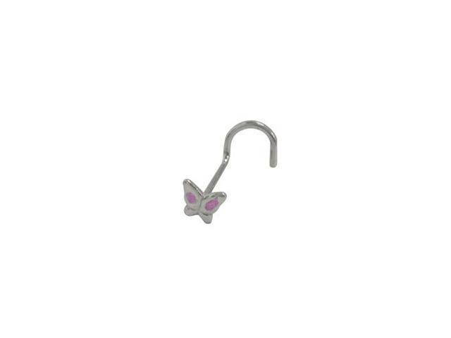 18 gauge butterfly nose ring