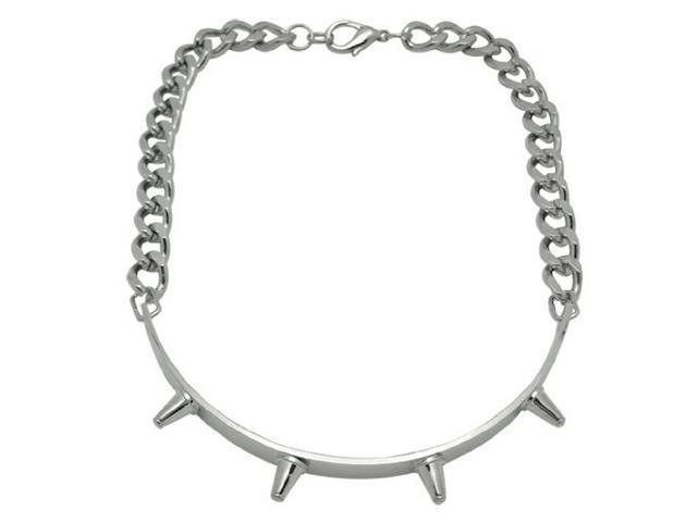 Spiked Chain Steel Necklace Choker 