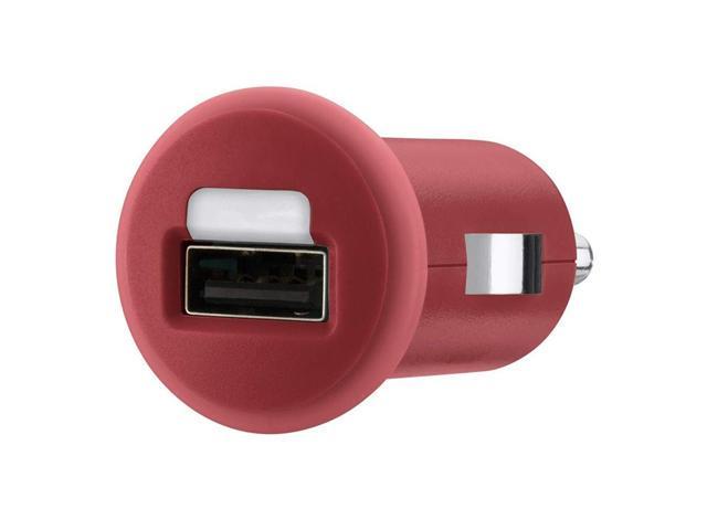 Belkin MIXIT Car Charger with USB Connection for Apple iPhone 4/4s 5 / Samsung Galaxy S4 SV, iPod and many more devices - 1 AMP (Red)
