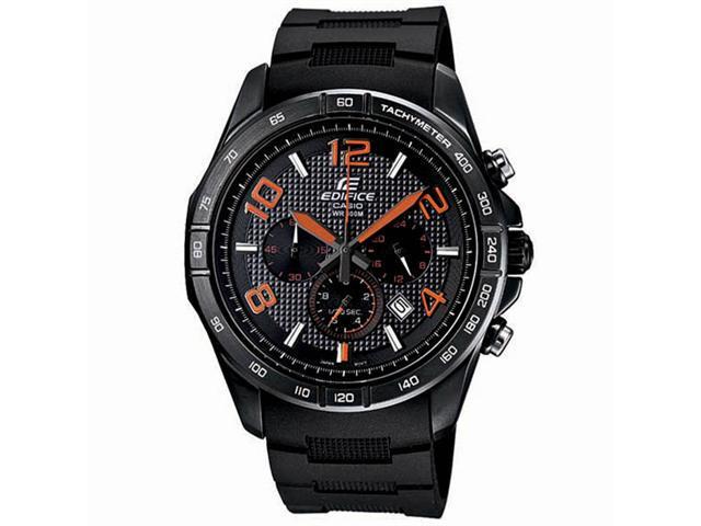 Casio Edifice Chronograph Black Dial Stainless Steel Mens Watch EFR516PB-1A4