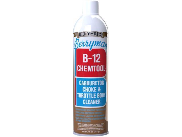 Berryman Products 0117 B-12 Chemtool Carburetor, Choke and Throttle Body  Cleaner with Extension Tube [Not VOC Compliant in Some States], 16-Ounce  Aerosol (12 units) 