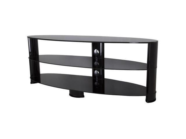Avf Oval Tv Stand With Cable Management For Screens Up To 65 Ovl1400bb A Newegg Com