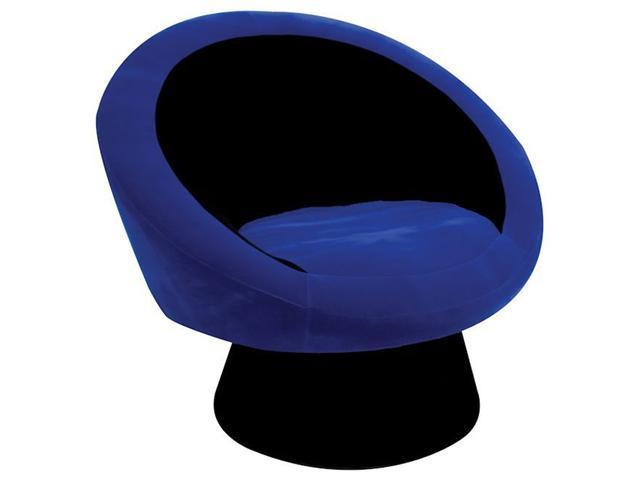 LumiSource Saucer Chair Black / Blue CHR-SAUCE BK+BU