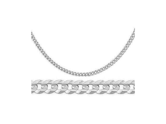 14k Solid White Gold Bracelet Cuban Curb Link 3 2mm 7 Inches 14k Solid White Gold Bracelet Cuban Curb Link 3 2mm 7 Inches