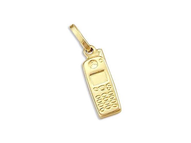 Pendants Arts and Theater Charms 14K Two-Tone Gold Microphone Charm Pendant