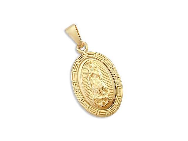 gold pendant virgin mary