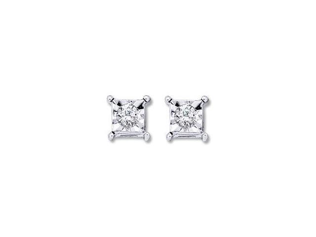 square diamond earrings studs