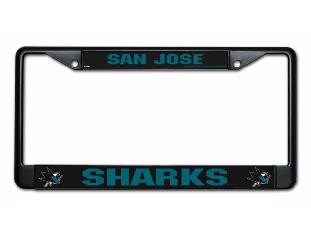 Photo 1 of San Jose Sharks Black Chrome License Plate Frame