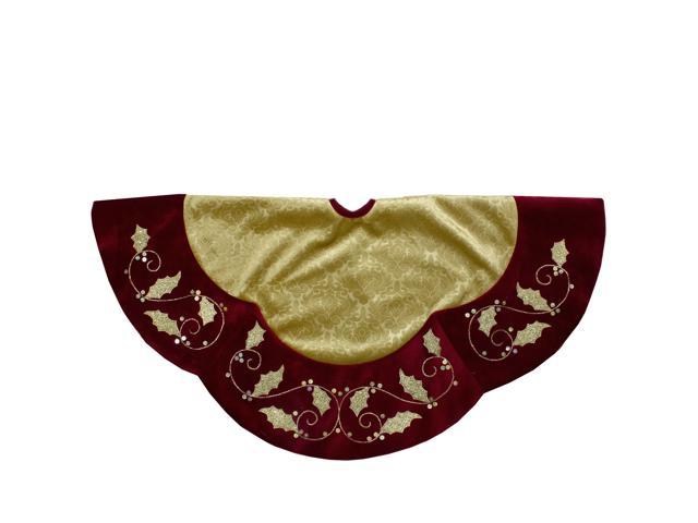 maroon tree skirt