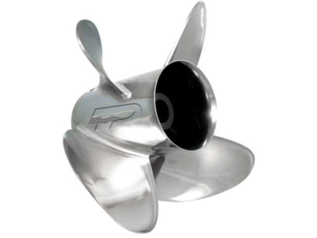 Photo 1 of 14" Silver and Black Functional Turning Point Express 4-Blade Propeller 13.25 x 17