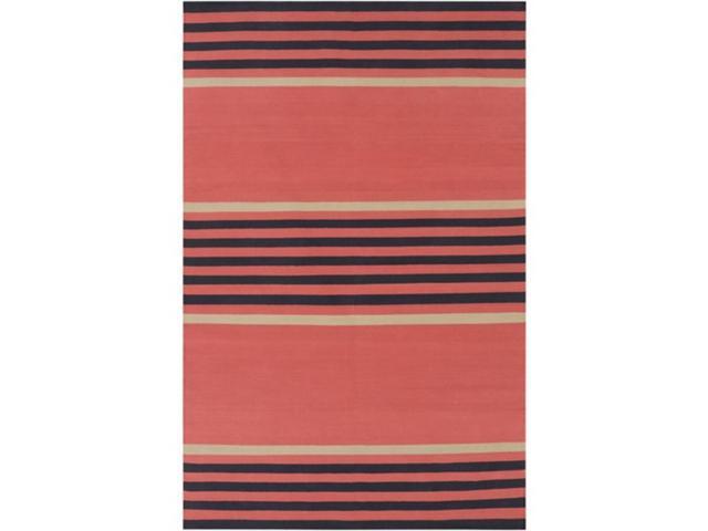 2 X 3 Clean Striped C Red Black And Beige Reversible Hand Woven Cotton Area Rug Newegg Com