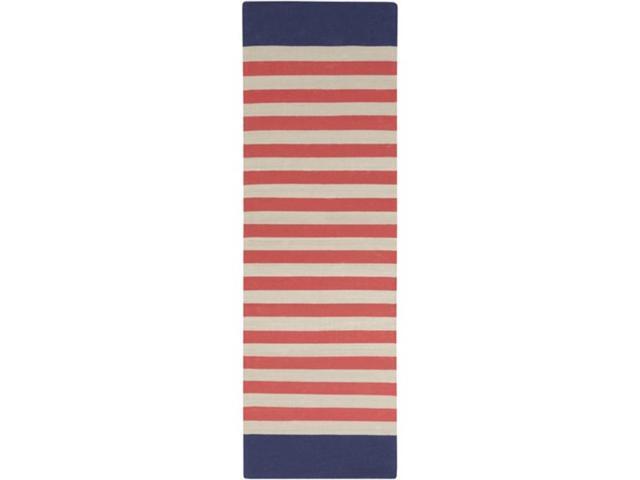 2 5 X 8 Clean Striped Pink And Navy Blue Reversible Hand Woven - Navy And White Striped Rug Runner 2 5 X 8 Clean Striped Pink And Navy Blue Reversible Hand Woven - Navy And White Striped Rug Runner