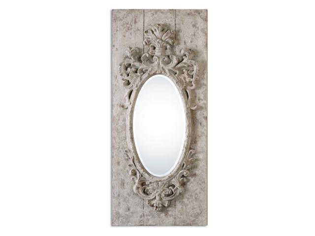 47 625 Nova Oval Beveled Wall Mirror With Heavily Distressed 47 625 Nova Oval Beveled Wall Mirror