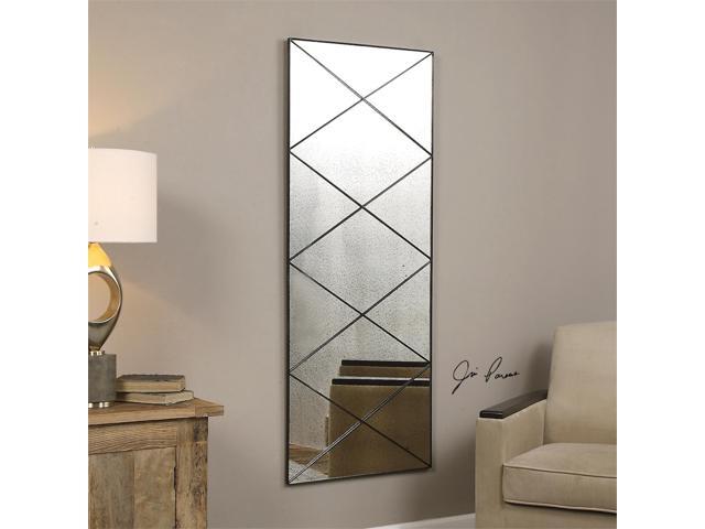 60 Thin Metal Frame Accented With Diagonal Strips Decorative 60 Thin Metal Frame Accented With