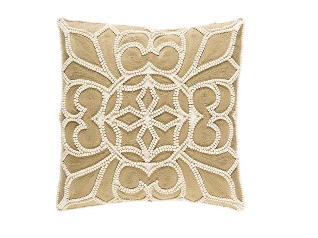 22 Doe Skin Brown And Cream Chevron Decorative Throw Pillow