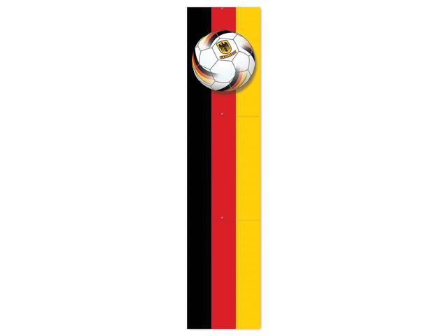 Club Pack Of 12 Black Red And Yellow Germany Soccer Themed