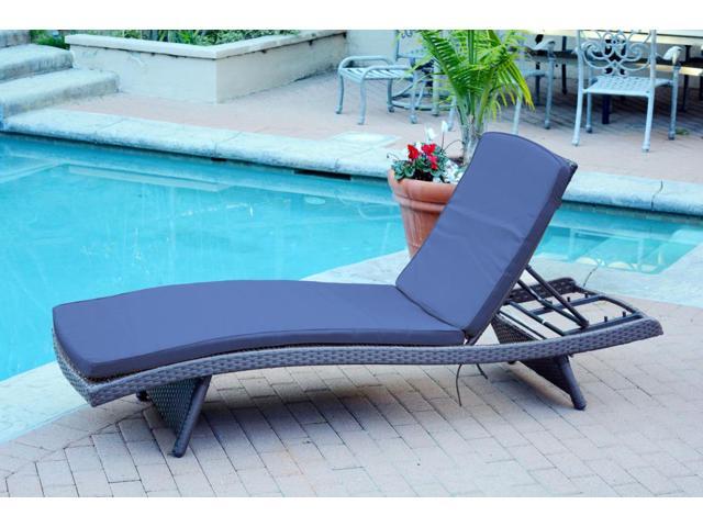 80 Adjustable Espresso Resin Wicker Outdoor Patio Chaise Lounge Chair Blue Cushion Newegg Com 80 Adjustable Espresso Resin Wicker, Resin Patio Chaise Lounge