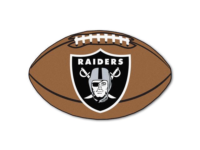 Nfl Oakland Raiders Football Shaped Mat Area Rug Newegg Com