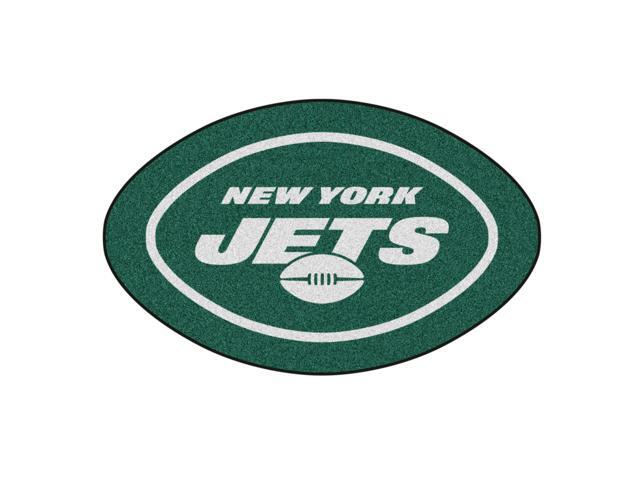 Nfl New York Jets Mascot Novelty Logo Shaped Area Rug Newegg Com
